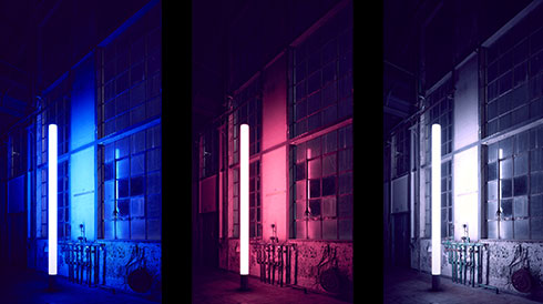 dot-spot lux columnar Lichtsaeule